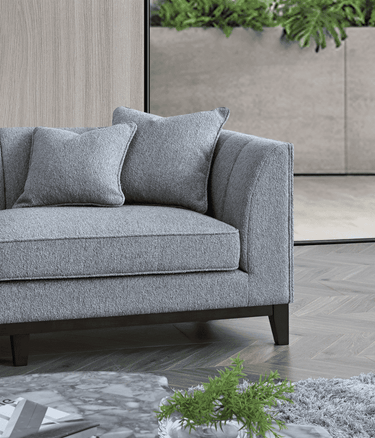 Aluxo Cooper Left Hand Corner Sofa - Premium Dolphin Boucle Fabric, Mid-Century Modern Design - UK Luxury Furniture
